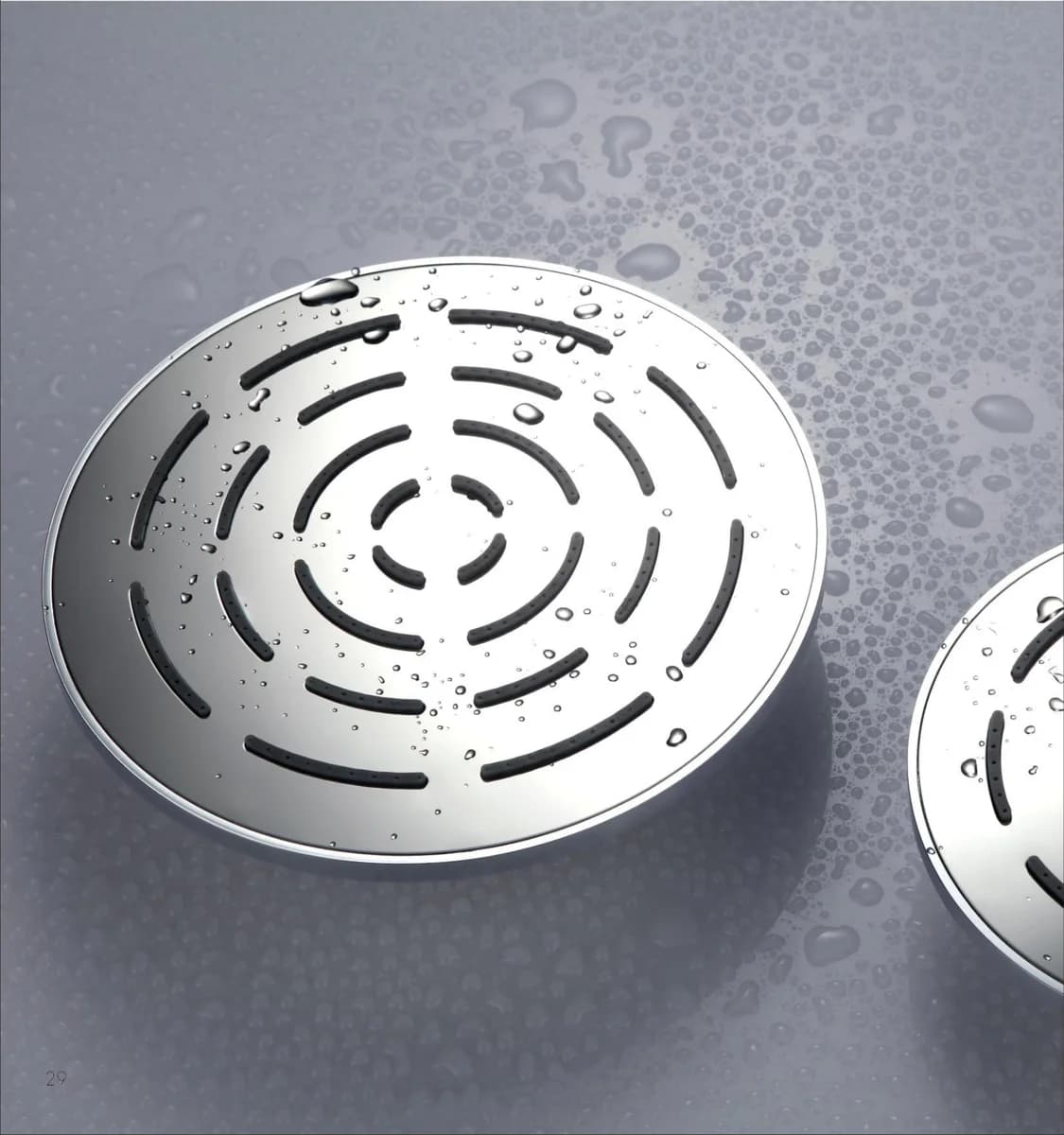 Amaze Round Shower - Chrome